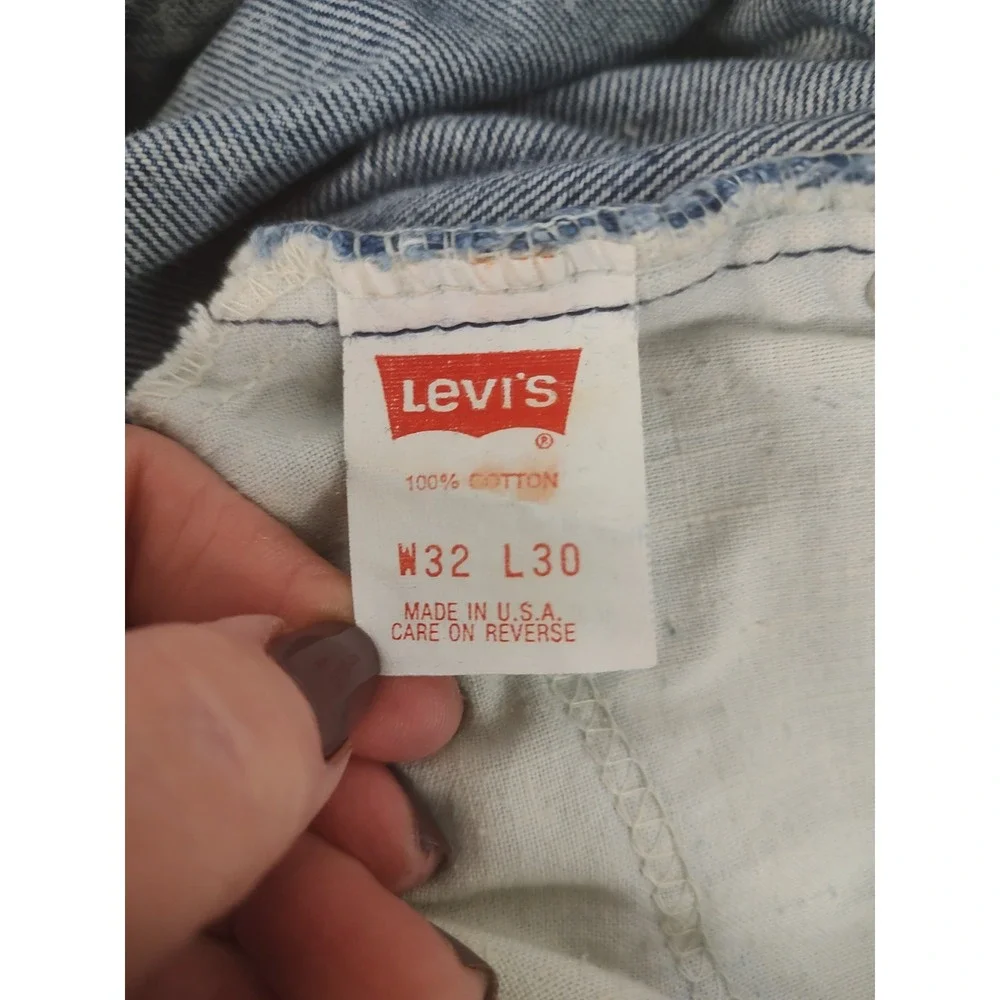 Vintage Levi's Orange Tab Acid Wash Jeans Size 32 x30 High‎ Waisted Denim